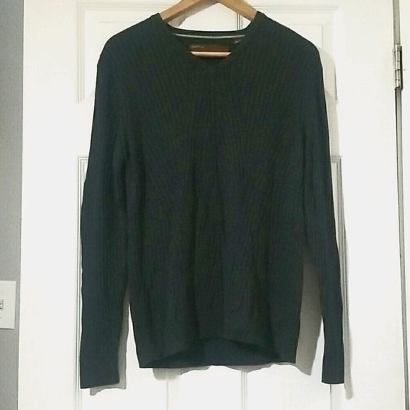 Perry Ellis Sweater Shirt Warm Women V Neck Large - Picture 1 of 9